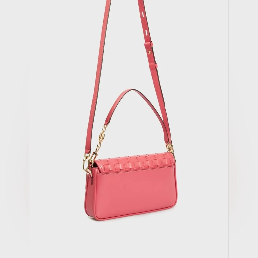 Michael Michael Kors Bradshaw Woven Leather Convertible Shoulder Bag NWT - Picture 3 of 5